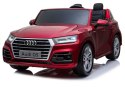 LEAN CARS Pojazd na Akumulator Nowe Audi Q5 2-osobowe Czerwone Lakierowane