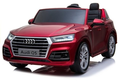 LEAN CARS Pojazd na Akumulator Nowe Audi Q5 2-osobowe Czerwone Lakierowane LEAN CARS Pojazd na Akumulator Nowe Audi Q5 2-osobowe Czerwone Lakierowane