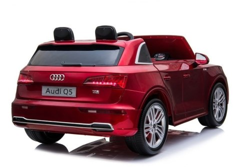 LEAN CARS Pojazd na Akumulator Nowe Audi Q5 2-osobowe Czerwone Lakierowane LEAN CARS Pojazd na Akumulator Nowe Audi Q5 2-osobowe Czerwone Lakierowane