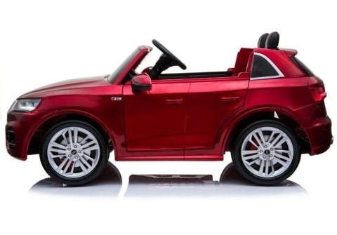 LEAN CARS Pojazd na Akumulator Nowe Audi Q5 2-osobowe Czerwone Lakierowane LEAN CARS Pojazd na Akumulator Nowe Audi Q5 2-osobowe Czerwone Lakierowane