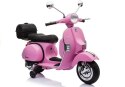 LEAN CARS Skuter Na Akumulator Vespa Różowy