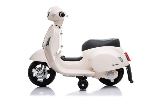 LEAN CARS Skuter na Akumulator Vespa GTS 300 Mini Biały LEAN CARS Skuter na Akumulator Vespa GTS 300 Mini Biały