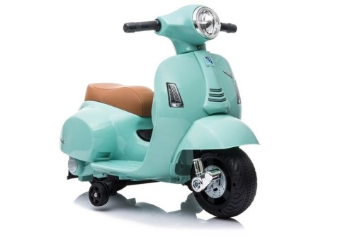 LEAN CARS Skuter na Akumulator Vespa GTS 300 Mini Turkusowy LEAN CARS Skuter na Akumulator Vespa GTS 300 Mini Turkusowy