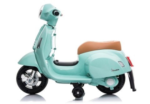 LEAN CARS Skuter na Akumulator Vespa GTS 300 Mini Turkusowy LEAN CARS Skuter na Akumulator Vespa GTS 300 Mini Turkusowy