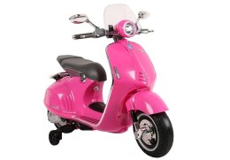 LEAN CARS Skuter na Akumulator Vespa GTS 300 Różowy