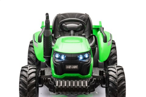 LEAN CARS Traktor Na Akumulator HC-306 Zielony 24V LEAN CARS Traktor Na Akumulator HC-306 Zielony 24V