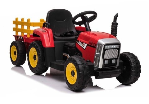 LEAN CARS Traktor na Akumulator z Przyczepką XMX611 Czerwony LEAN CARS Traktor na Akumulator z Przyczepką XMX611 Czerwony