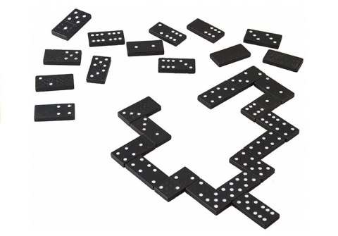 LEAN TOYS Gra Domino w Drewnianym Pudełku 28 Elementy LEAN TOYS Gra Domino w Drewnianym Pudełku 28 Elementy