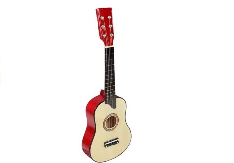 LEAN Toys Gitara Drewniana z Kostką Kremowa LEAN Toys Gitara Drewniana z Kostką Kremowa