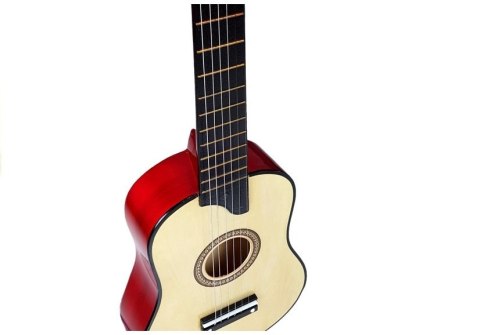 LEAN Toys Gitara Drewniana z Kostką Kremowa LEAN Toys Gitara Drewniana z Kostką Kremowa