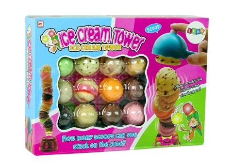 LEAN Toys Gra Zręcznościowa Wieża Lodowa Lody Dla Całej Rodziny LEAN Toys Gra Zręcznościowa Wieża Lodowa Lody Dla Całej Rodziny