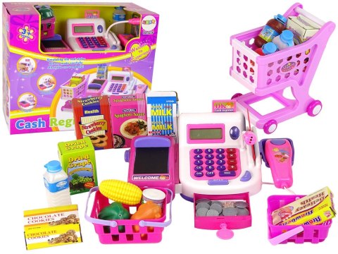 LEAN Toys Kasa Sklepowa Fiskalna z Kalkulatorem Akcesoria LEAN Toys Kasa Sklepowa Fiskalna z Kalkulatorem Akcesoria