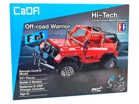 CaDA Klocki Konstrukcyjne Jeep Zdalnie Sterowany CADA 2.4G 531 Elementów CaDA Klocki Konstrukcyjne Jeep Zdalnie Sterowany CADA 2.4G 531 Elementów