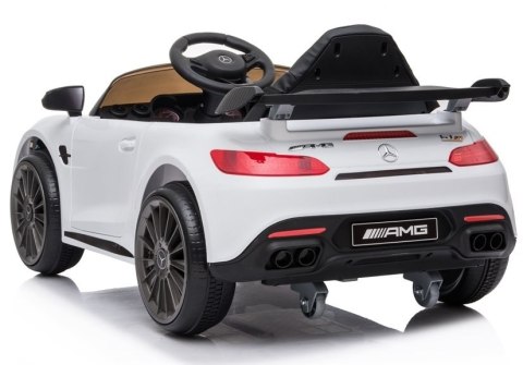 LEAN CARS Auto na akumulator Mercedes AMG GT R Biały LEAN CARS Auto na akumulator Mercedes AMG GT R Biały