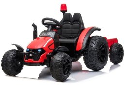 LEAN CARS Traktor na akumulator z Przyczepą HZB-200 Czerwony