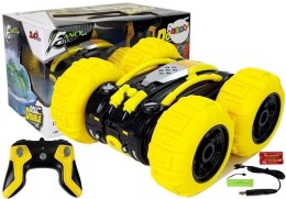 LEAN Toys Amfibia Dwustronna Zdalnie Sterowana Żółta 1:24