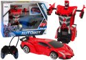 LEAN Toys Auto Robot 2w1 Pilot R/C Zdalnie sterowane Czerwony