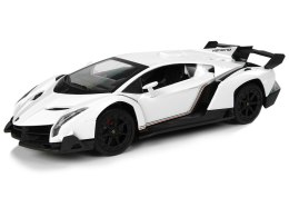 LEAN Toys Auto Sportowe R/C 1:24 Lamborghini Veneno Białe 2.4 G Światła