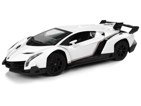 LEAN Toys Auto Sportowe R/C 1:24 Lamborghini Veneno Białe 2.4 G Światła LEAN Toys Auto Sportowe R/C 1:24 Lamborghini Veneno Białe 2.4 G Światła