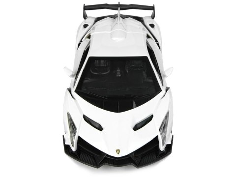 LEAN Toys Auto Sportowe R/C 1:24 Lamborghini Veneno Białe 2.4 G Światła LEAN Toys Auto Sportowe R/C 1:24 Lamborghini Veneno Białe 2.4 G Światła
