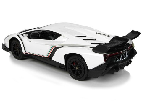 LEAN Toys Auto Sportowe R/C 1:24 Lamborghini Veneno Białe 2.4 G Światła LEAN Toys Auto Sportowe R/C 1:24 Lamborghini Veneno Białe 2.4 G Światła