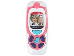 LEAN Toys Dziecięcy Edukacyjny Telefon Komórkowy Melodia Różowy