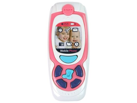 LEAN Toys Dziecięcy Edukacyjny Telefon Komórkowy Melodia Różowy LEAN Toys Dziecięcy Edukacyjny Telefon Komórkowy Melodia Różowy