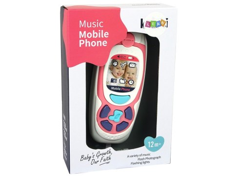 LEAN Toys Dziecięcy Edukacyjny Telefon Komórkowy Melodia Różowy LEAN Toys Dziecięcy Edukacyjny Telefon Komórkowy Melodia Różowy