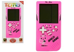 LEAN Toys Gra Elektroniczna Tetris Brick Game Różowa