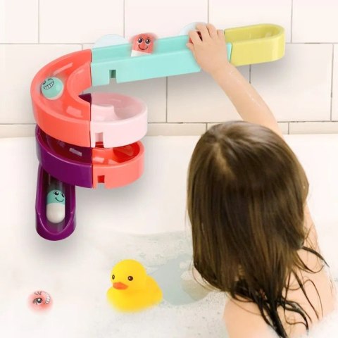 LEAN Toys Gra Zabawka Do Kąpieli Tor Zjeżdżalna Kaczka Zestaw 44 Elementy LEAN Toys Gra Zabawka Do Kąpieli Tor Zjeżdżalna Kaczka Zestaw 44 Elementy