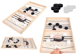 LEAN Toys Gra Zręcznościowa Hokej Katapulta Cymbergaj Drewniany 36cm