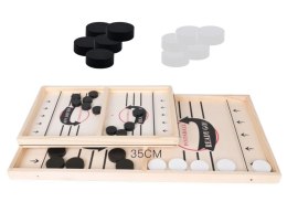 LEAN Toys Gra Zręcznościowa Hokej Katapulta Cymbergaj Drewniany 36cm