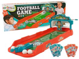 LEAN Toys Gra Zręcznościowa Stołowa Piłka Nożna Wyrzutnia Bramka Karty