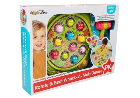 LEAN Toys Gra Zręcznościowa Uderz Kreta Dźwięk LEAN Toys Gra Zręcznościowa Uderz Kreta Dźwięk