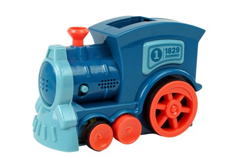 LEAN Toys Interaktywna Lokomotywa Pociąg Układająca Domino Dźwięk LEAN Toys Interaktywna Lokomotywa Pociąg Układająca Domino Dźwięk