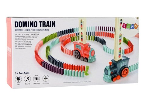 LEAN Toys Interaktywna Lokomotywa Pociąg Układająca Domino Dźwięk LEAN Toys Interaktywna Lokomotywa Pociąg Układająca Domino Dźwięk