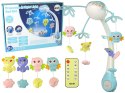 LEAN Toys Karuzela Do Łóżeczka Projektor Pilot Melodie Odgłosy Zwierząt Niebieski