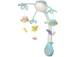 LEAN Toys Karuzela Do Łóżeczka Projektor Pilot Melodie Odgłosy Zwierząt Niebieski