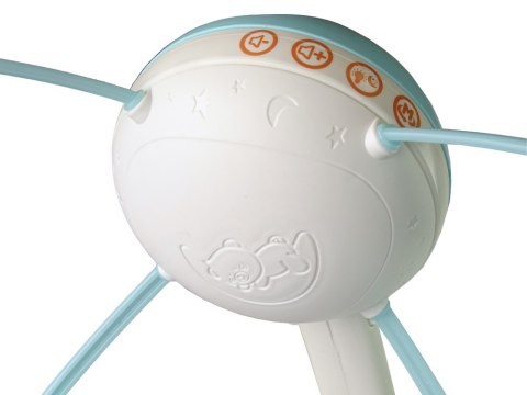 LEAN Toys Karuzela Do Łóżeczka Projektor Pilot Melodie Odgłosy Zwierząt Niebieski LEAN Toys Karuzela Do Łóżeczka Projektor Pilot Melodie Odgłosy Zwierząt Niebieski