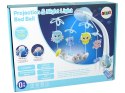 LEAN Toys Karuzela Do Łóżeczka Projektor Pilot Melodie Odgłosy Zwierząt Niebieski