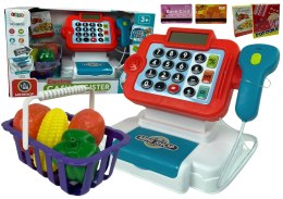 LEAN Toys Kasa Fiskalna Dla Dzieci Kalkulator Koszyk Warzywa