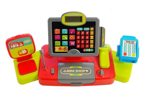 LEAN Toys Kasa Sklepowa dla dzieci Czarno-Czerwona LEAN Toys Kasa Sklepowa dla dzieci Czarno-Czerwona