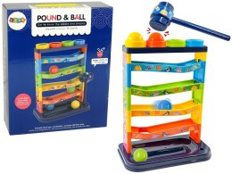 LEAN Toys Kolorowa Zjeżdżalnia Piłeczek Grzechotka Edukacyjna