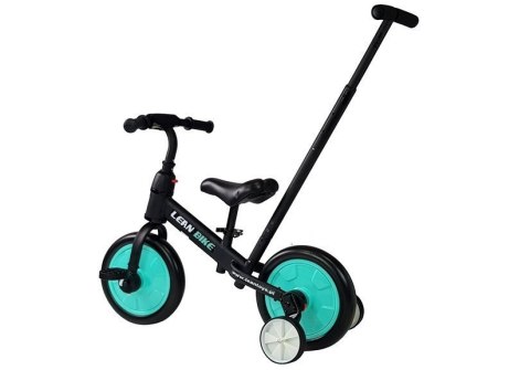 LEAN Trike Rower Biegowy Trójkołowy Na Pedały 3w1 Czarno-Miętowy LEAN Trike Rower Biegowy Trójkołowy Na Pedały 3w1 Czarno-Miętowy