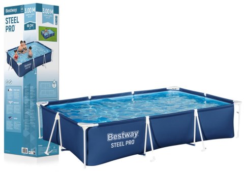 Bestway Basen Ogrodowy Stelażowy 300 cm x 201 cm x 66 cm Bestway 56404 Bestway Basen Ogrodowy Stelażowy 300 cm x 201 cm x 66 cm Bestway 56404