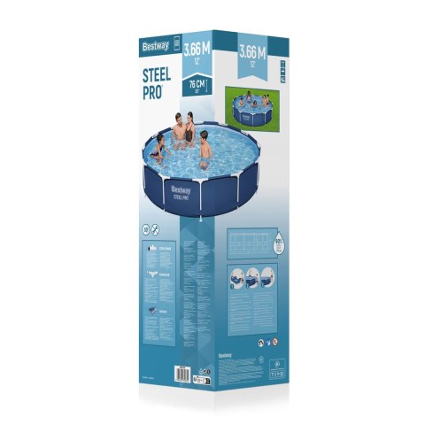 Bestway Basen Stelażowy 366 x 76 cm Bestway 56706 Bestway Basen Stelażowy 366 x 76 cm Bestway 56706