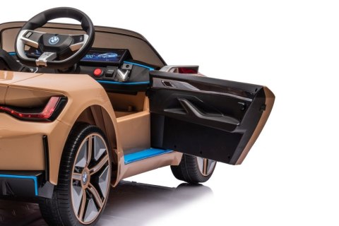 LEAN CARS Auto Na Akumulator BMW I4 Złote 4x4 LEAN CARS Auto Na Akumulator BMW I4 Złote 4x4