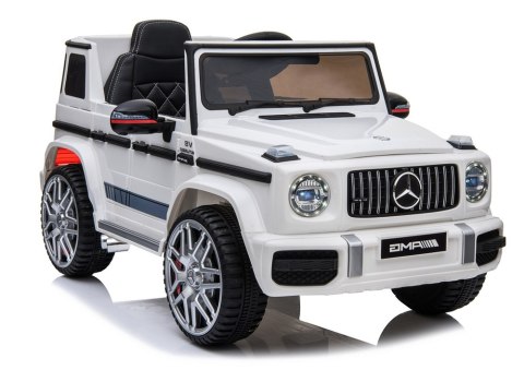 LEAN CARS Auto na Akumulator Mercedes G63 Biały BBH-0003 LEAN CARS Auto na Akumulator Mercedes G63 Biały BBH-0003