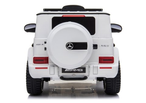 LEAN CARS Auto na Akumulator Mercedes G63 Biały BBH-0003 LEAN CARS Auto na Akumulator Mercedes G63 Biały BBH-0003