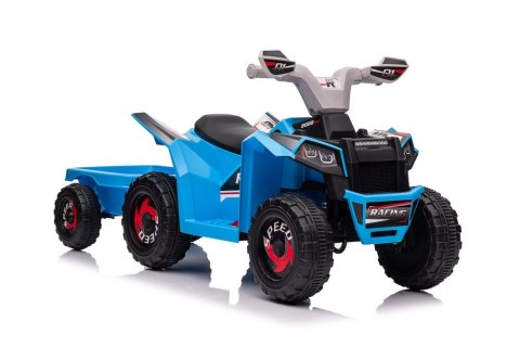 LEAN CARS Quad Na Akumulator XMX630T Niebieski Z Przyczepą LEAN CARS Quad Na Akumulator XMX630T Niebieski Z Przyczepą